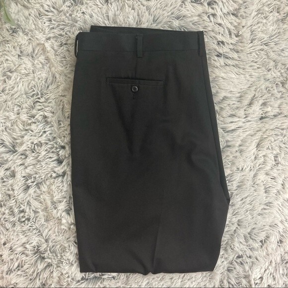 Perry Ellis Portfolio Men's Black 44/32 Pleated Slacks - Picture 1 of 10